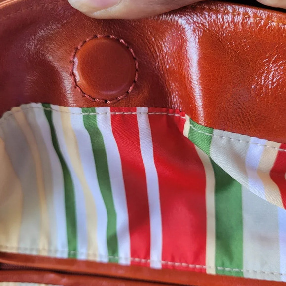 HYPE Genuine Leather Large Brown Glazed Tassel Shoulder Bag - NWT - Picture 11 of 15